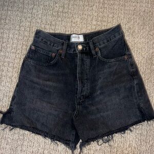 Agolde Dark Wash Jean Shorts